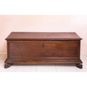 Piedmontese Walnut Chest From The 17th Century