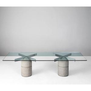 Offredi Giovanni Design Hall Table, Saporiti Production, 1973