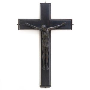 Giacomo Manzù, Large Bronze Sculpture, "crucifix," 1951