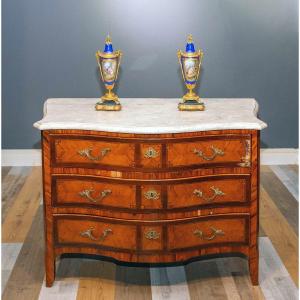 Louis XVI Chest Of Drawers With Marble Top, Epoch '700