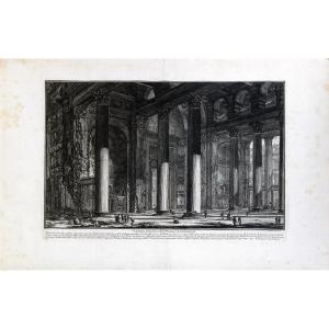  Piranesi Giovanni Battista, "vue Intérieure Du Pronaos Du Panthéon, 1769