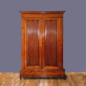 Walnut Closet, Piedmont Origin, Restoration Style, First Half Of The 19th Century