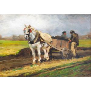 Lorenzo Delleani, « Fertilisation En Novembre », Huile Sur Panneau, 1897