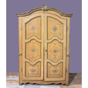 Lacquered And Painted Closet, Piedmont Origin, 18th Century Era