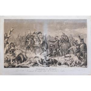 P. Anderloni, « Napoléon le Grand visitant le champ de bataille après la bataille d'Eylau »1810