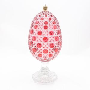 Fabergé, vase/œuf, en cristal, marqué, époque 1900