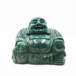 Bouddha rieur, en jade, début du XXe siècle