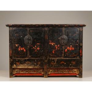 Lacquered Oriental Sideboard – Late Qing Chinese Art