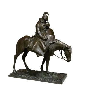 Riccardo Ripamonti, "knight," Signed, Early 20th Century