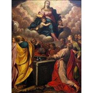« L'Assomption de la Vierge », huile sur toile, XVIIIe siècle