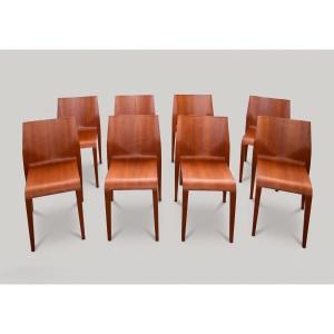 Lot de 8 chaises, Blumer pour Alias, « La Leggera », XXe siècle