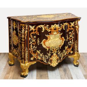 Curved Chest Of Drawers In The Style Of Pietro Piffetti, 20th Century