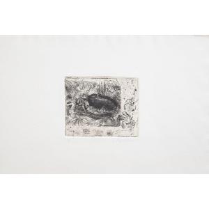 Luigi Bartolini "scarabeo," Etching, 20th Century