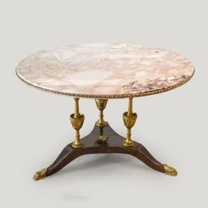 Coffee Table With A Marble Top, 1940s