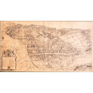 View Of The City Of Biella, "bugella Civitas (biella)," 1725 Edition