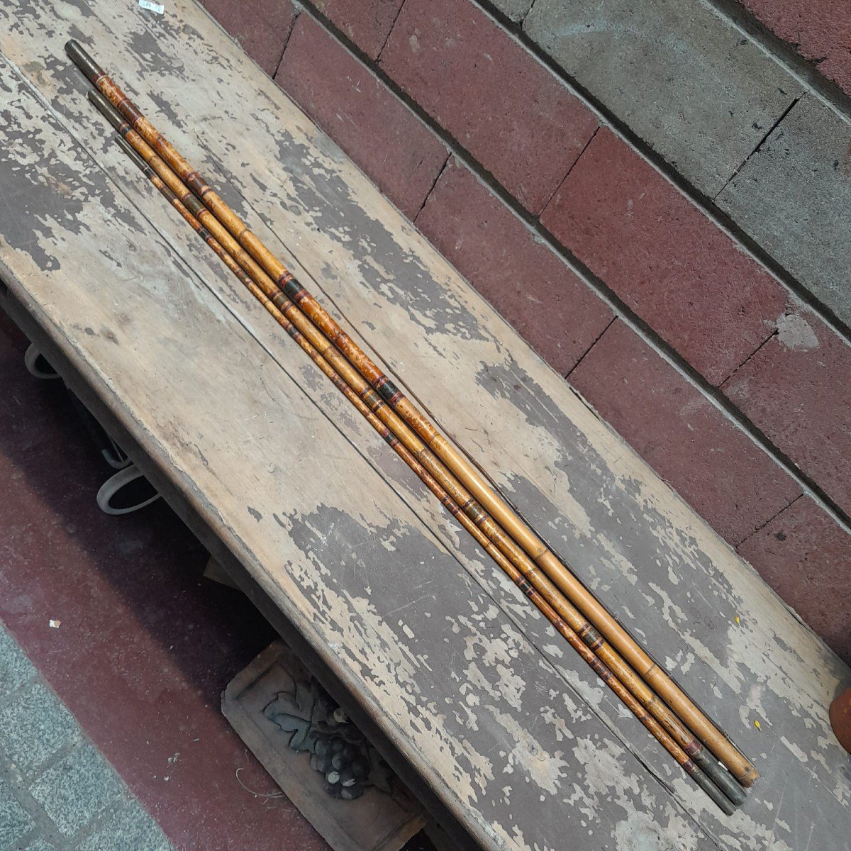 Canne à Pêche Saumon En Bambou, Fin XIXème-photo-2