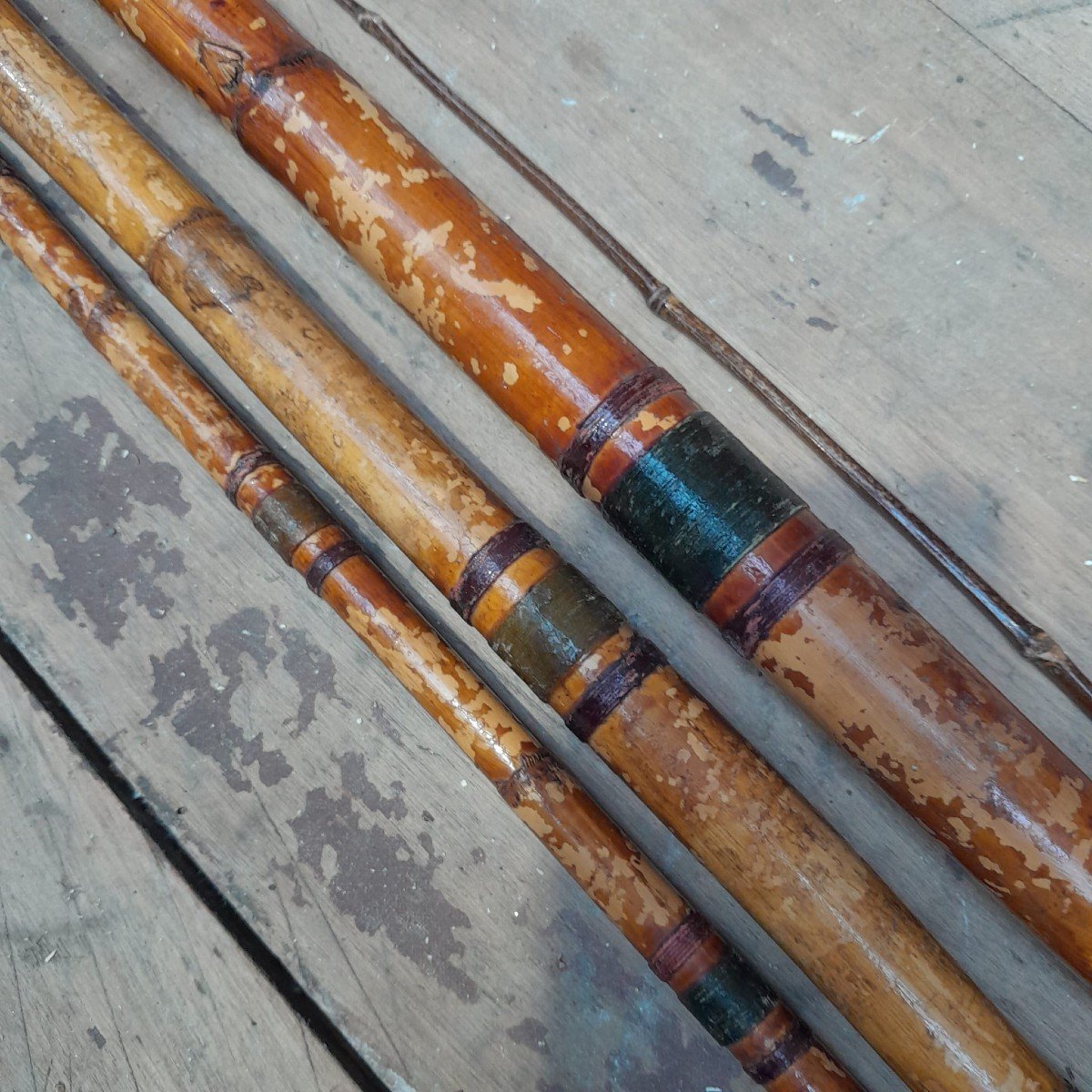 Canne à Pêche Saumon En Bambou, Fin XIXème-photo-3