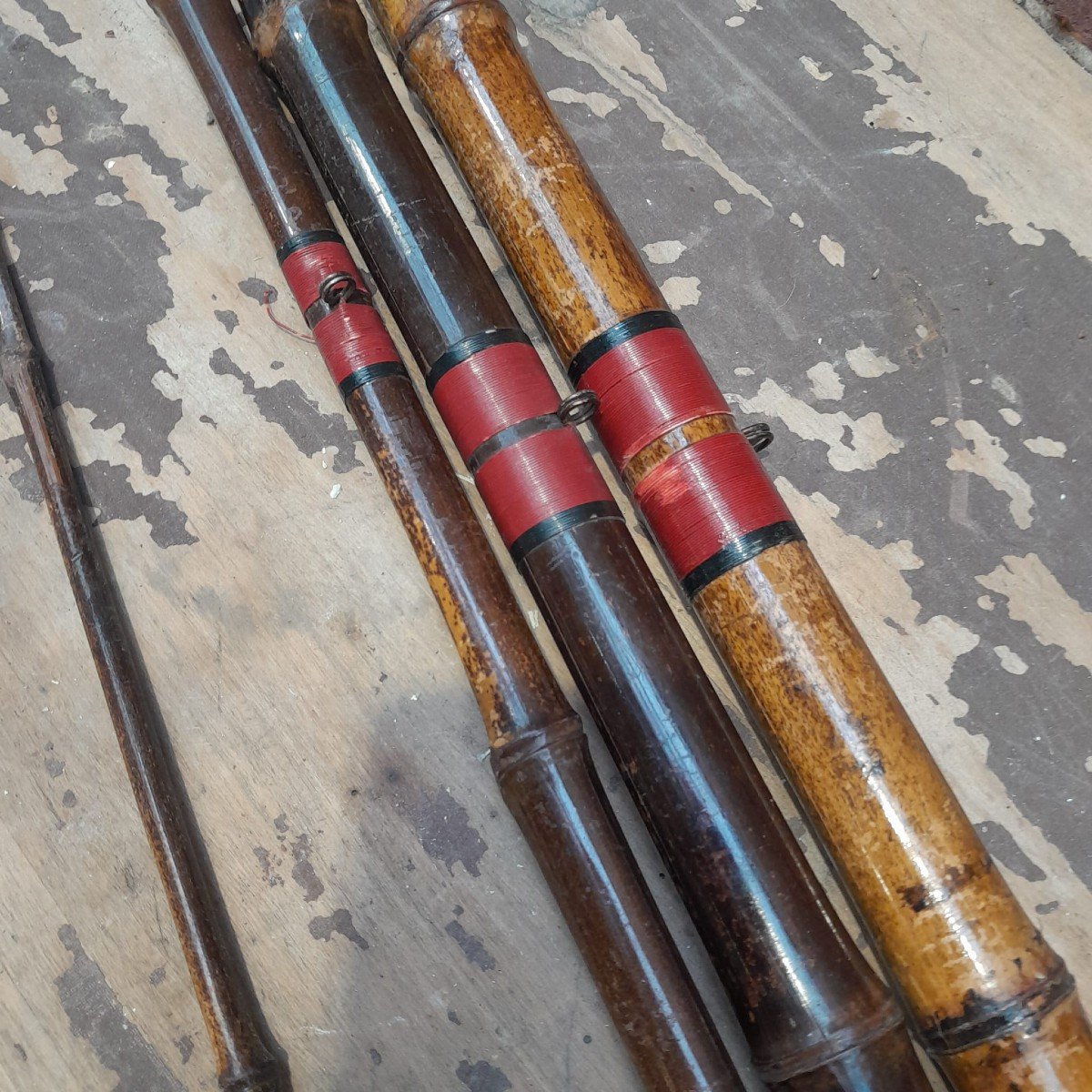 Canne à Pêche Saumon En Bambou, Fin XIXème-photo-2