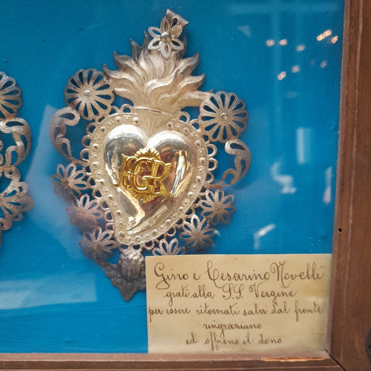 Cadre à Ex-voto, Argent, Italie, Début XXème-photo-4