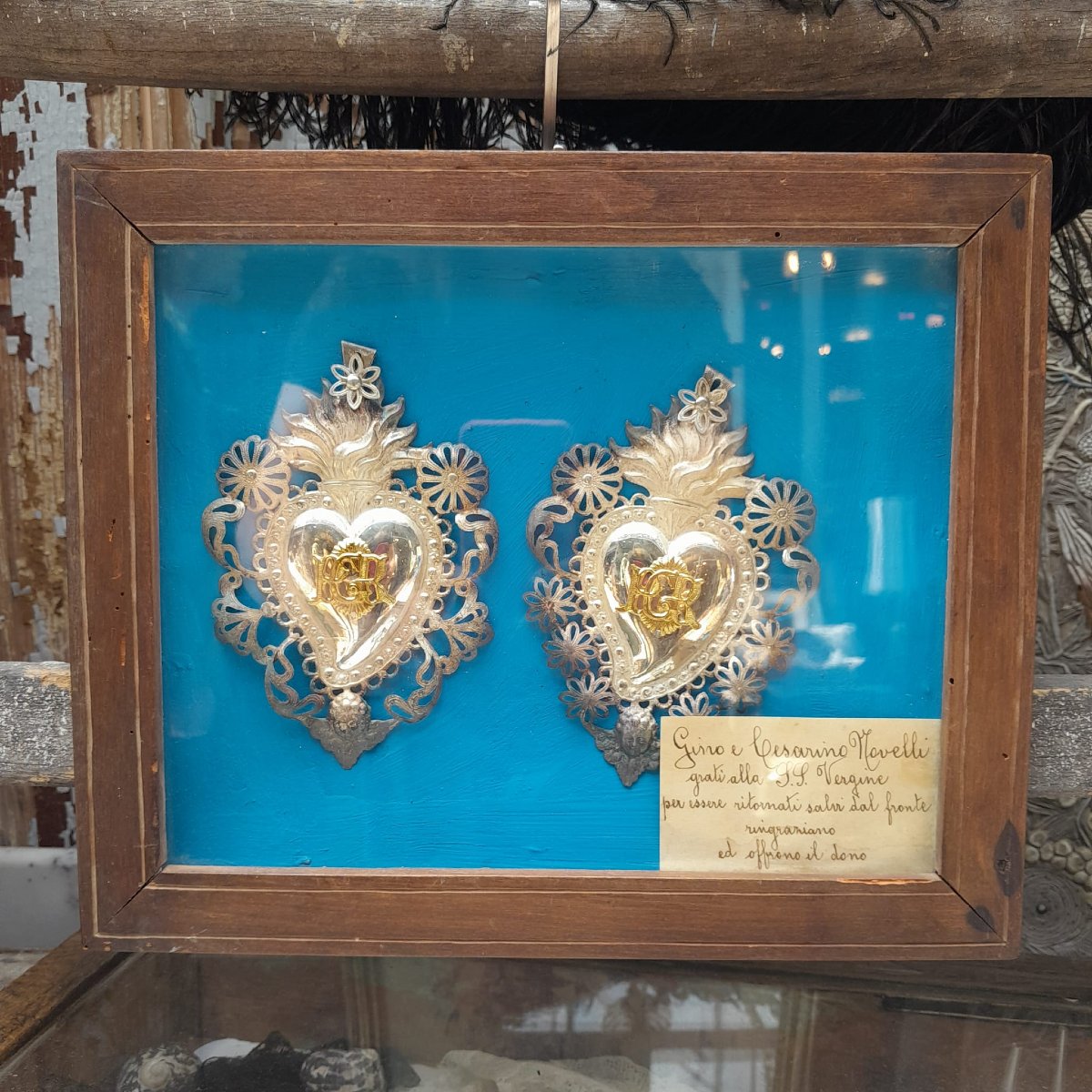 Cadre à Ex-voto, Argent, Italie, Début XXème-photo-1