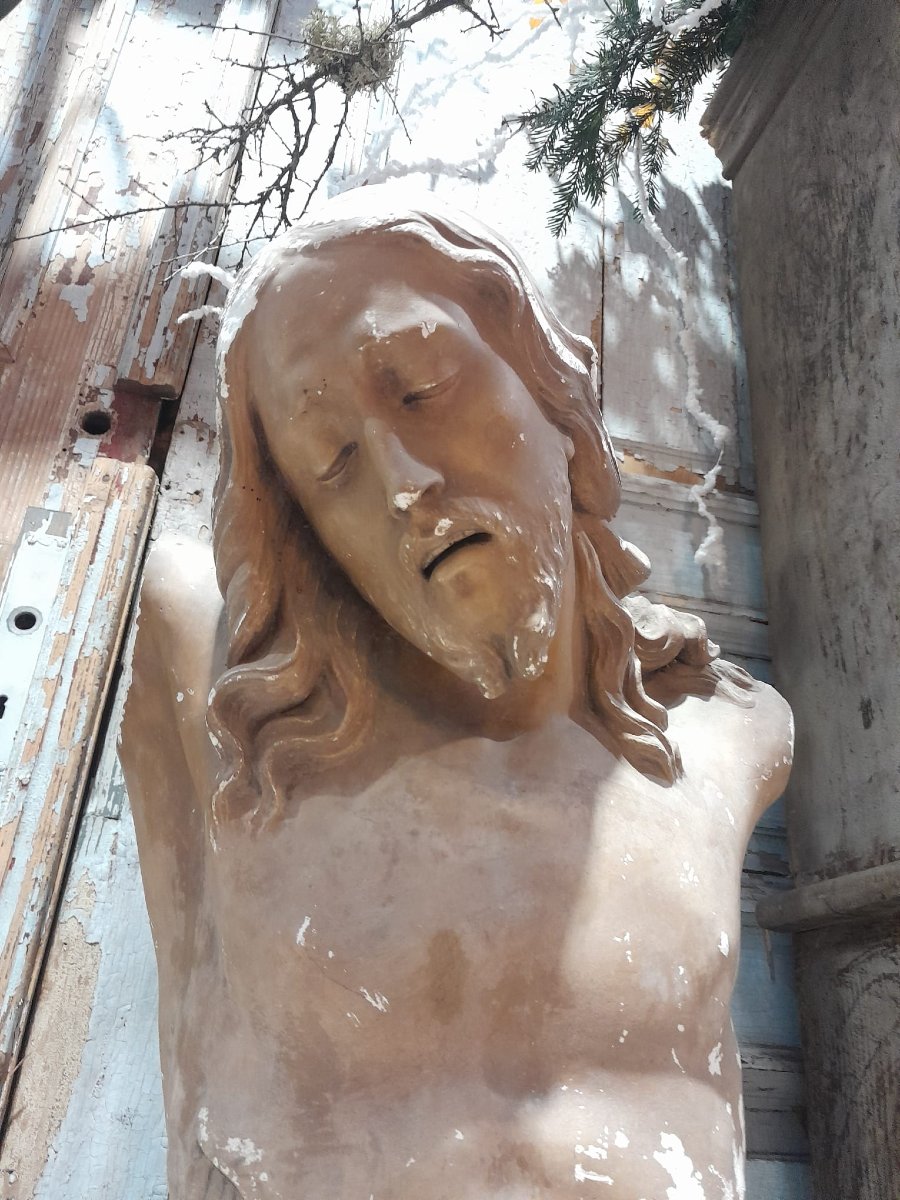 Buste du Christ de la Résignation,  plâtre, XIXÈME-photo-2