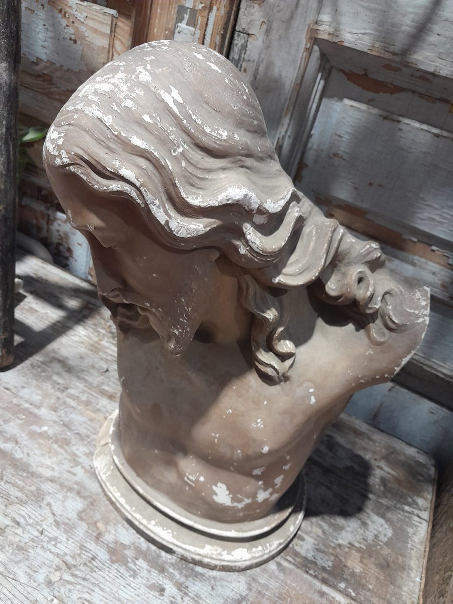 Buste du Christ de la Résignation,  plâtre, XIXÈME-photo-3