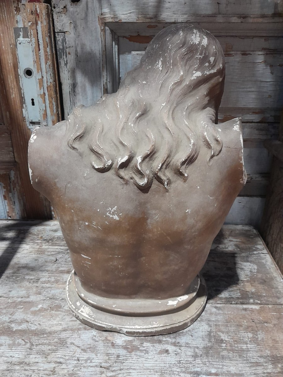 Buste du Christ de la Résignation,  plâtre, XIXÈME-photo-2