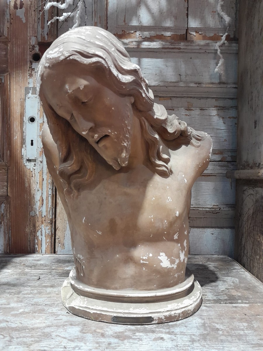 Buste du Christ de la Résignation,  plâtre, XIXÈME