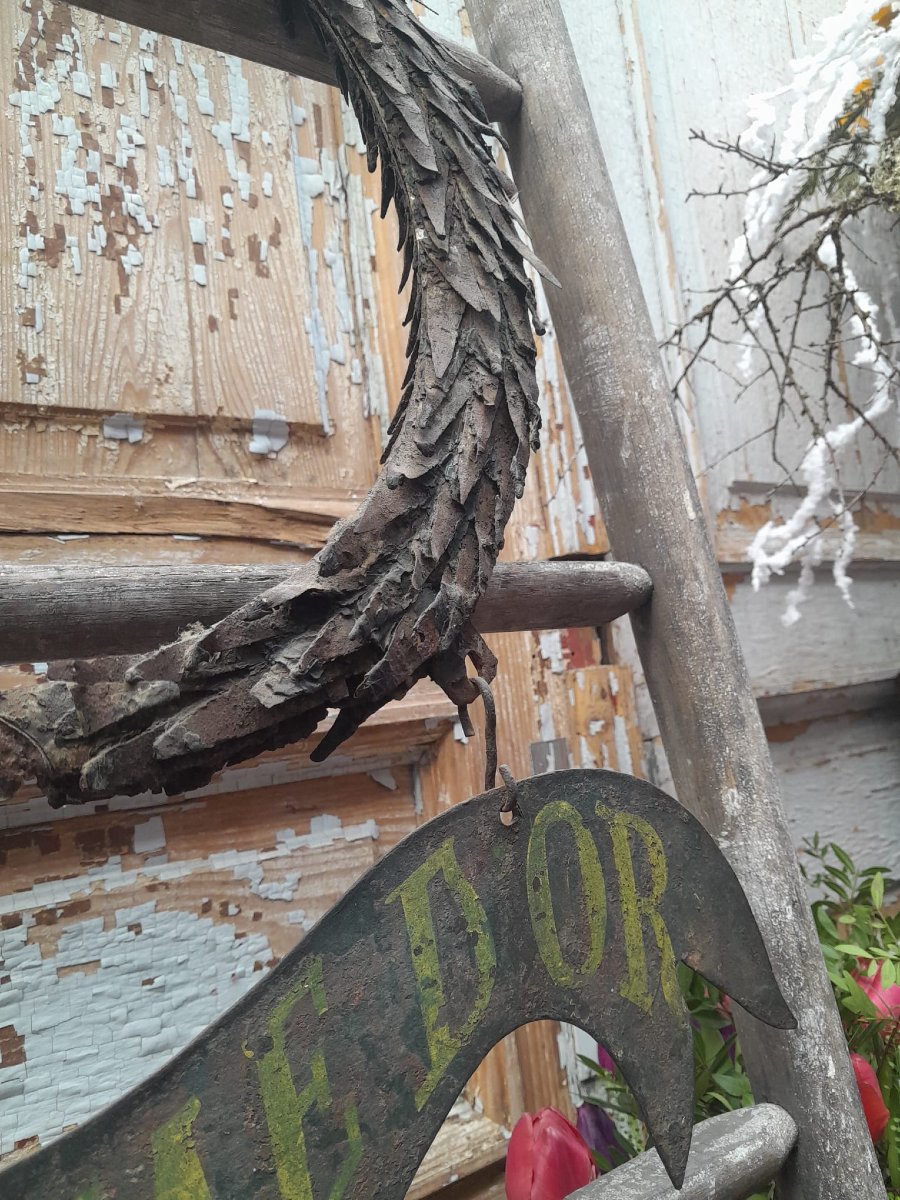 "at The Golden Apple" Sign, 18th Century, Paris, Wrought Iron-photo-1