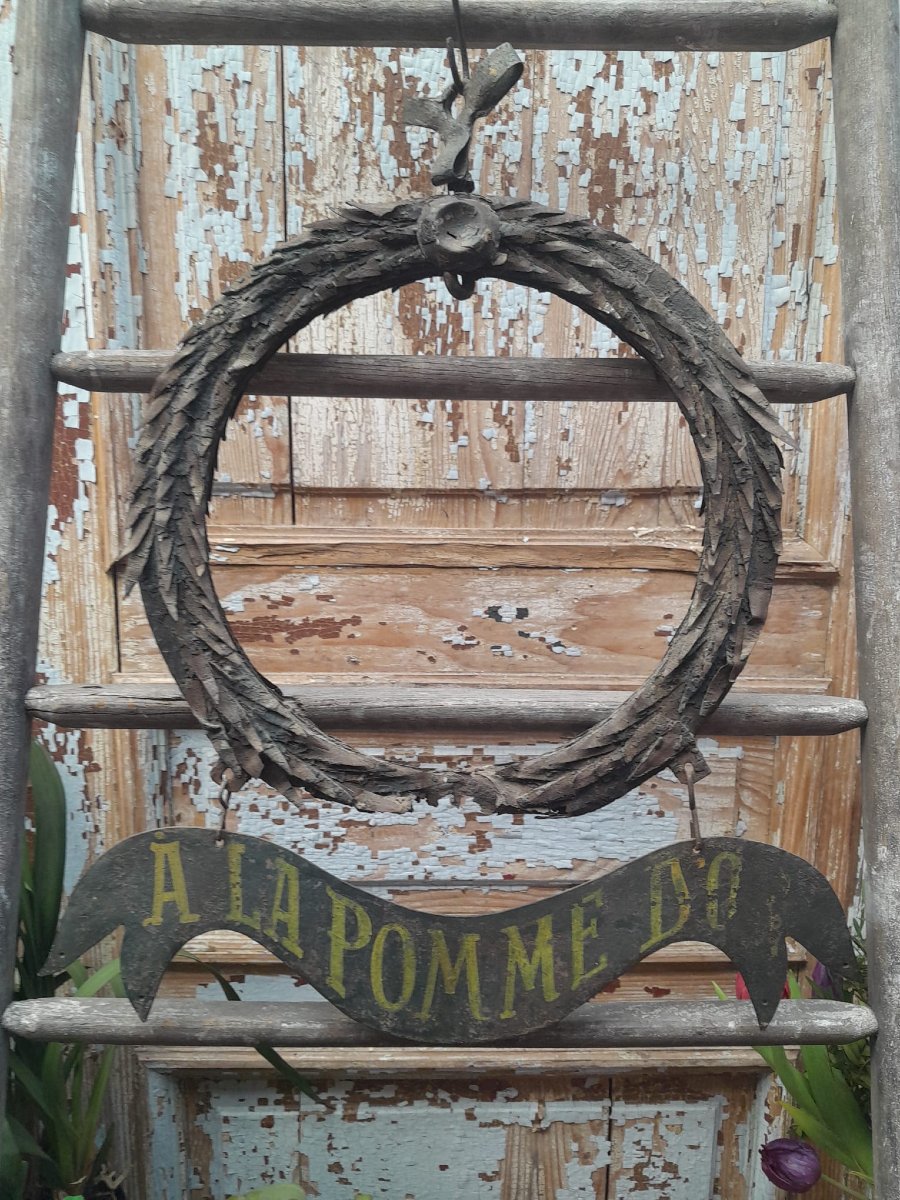 "at The Golden Apple" Sign, 18th Century, Paris, Wrought Iron-photo-6