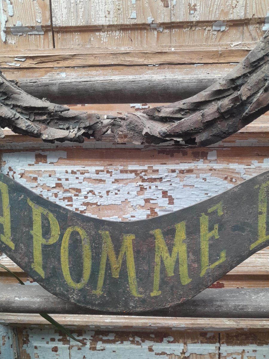 "at The Golden Apple" Sign, 18th Century, Paris, Wrought Iron-photo-7