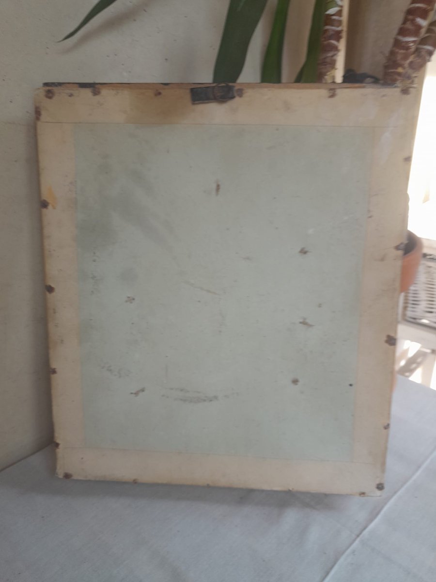 Communion Frame, Napoleon III Period, Blackened Wood.-photo-2