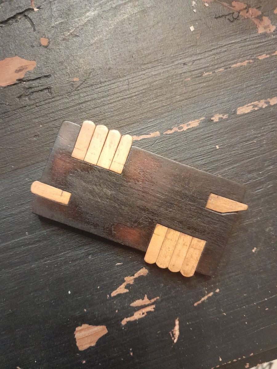 Two Bridge Counters, 19th Century, France, Birdseye Maple And Mahogany-photo-3