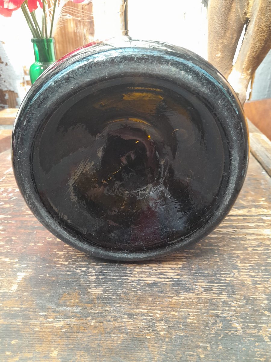 Large Blown Glass Truffle Jar, Early 19th Century-photo-4