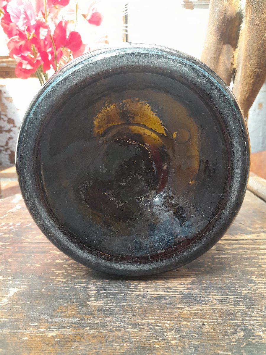 Large Blown Glass Truffle Jar, Early 19th Century-photo-2