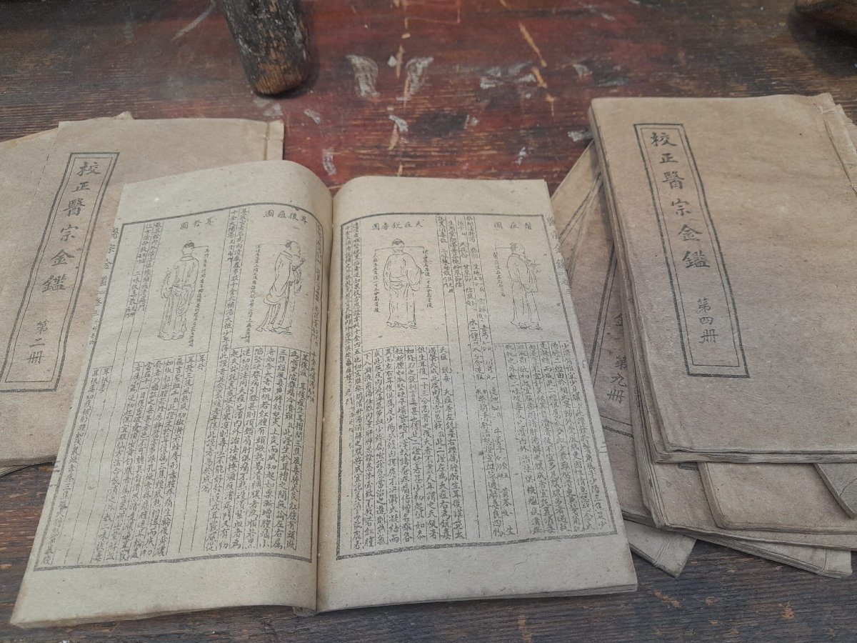 Book By Jinjian Treatise On Traditional Chinese Medicine In 10 Volumes, Circa 1920-photo-5