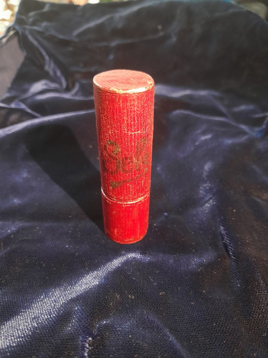 Salt Bottle, 1900, With Contents, In Glass And Intact Case-photo-1