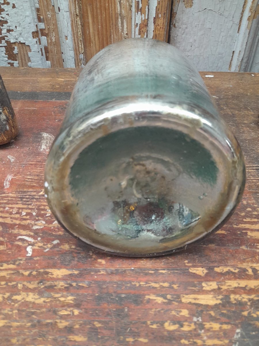 Flacon en verre soufflé mercurisé, XIXÈME-photo-5