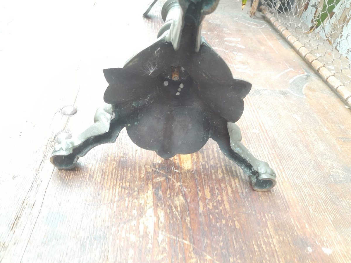 Altar Crucifix, 19th Century, Bronze-photo-7