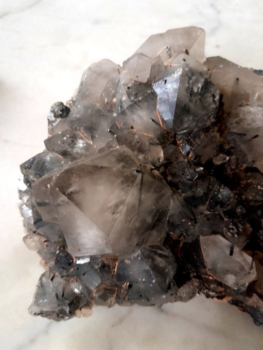 Quartz, Phantom Quartz, And Black Tourmaline Inclusion-photo-3