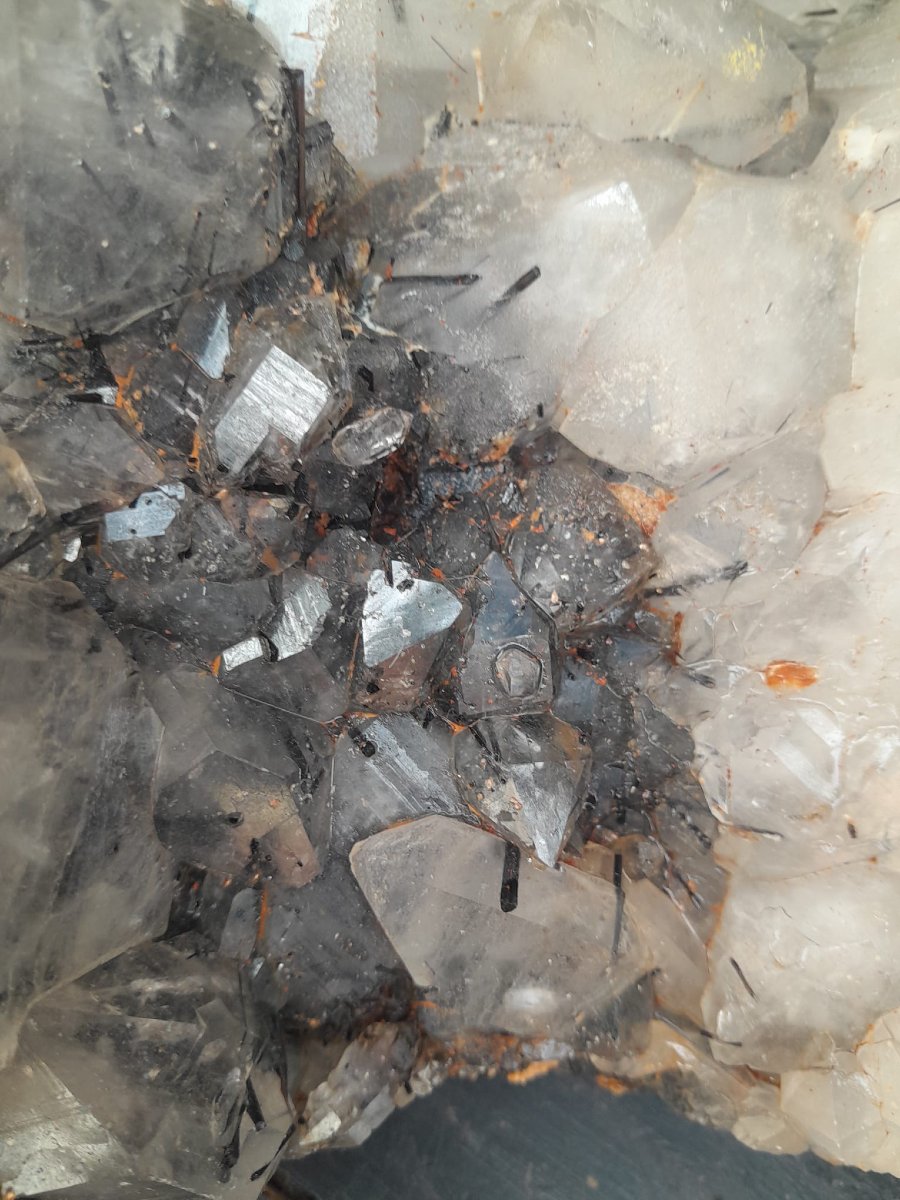 Quartz, Phantom Quartz, And Black Tourmaline Inclusion-photo-2