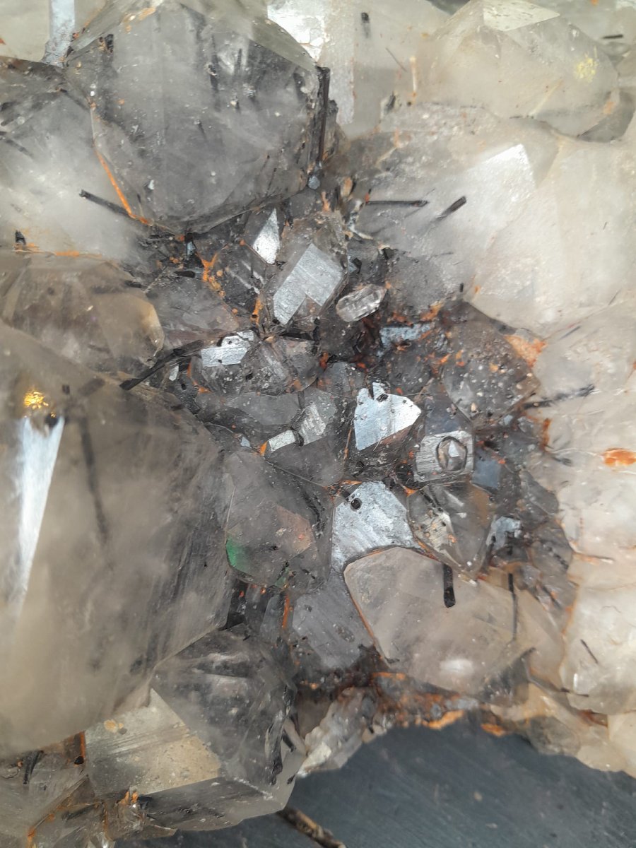 Quartz, Phantom Quartz, And Black Tourmaline Inclusion-photo-3