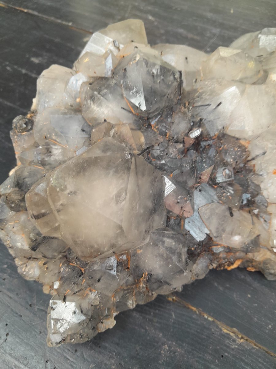 Quartz, Phantom Quartz, And Black Tourmaline Inclusion-photo-4