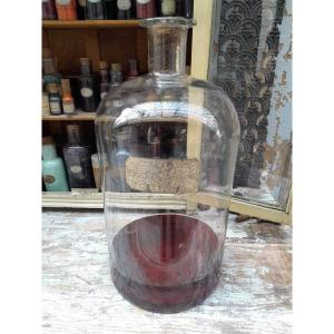 Large 19th Century Blown Glass Perfume Bottle