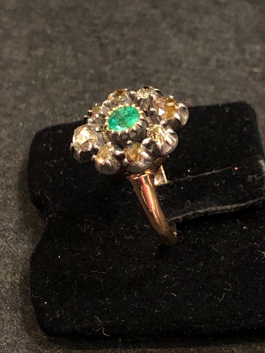 Niii Roses Diamond And Emerald Ring-photo-4