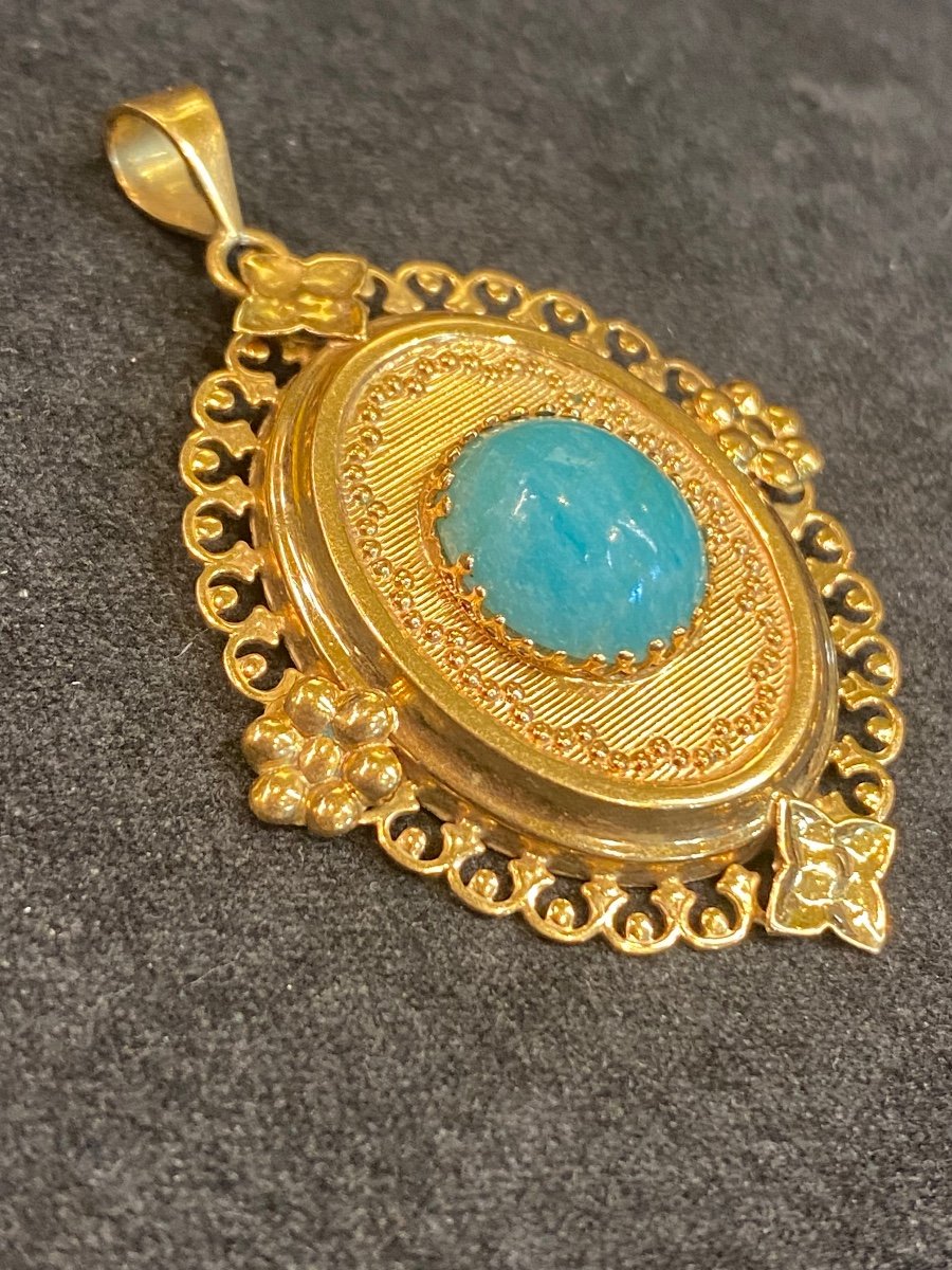 Pendentif Turquoise -photo-3