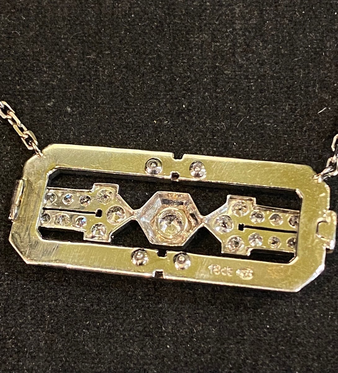 Collier Art Déco Diamants -photo-3