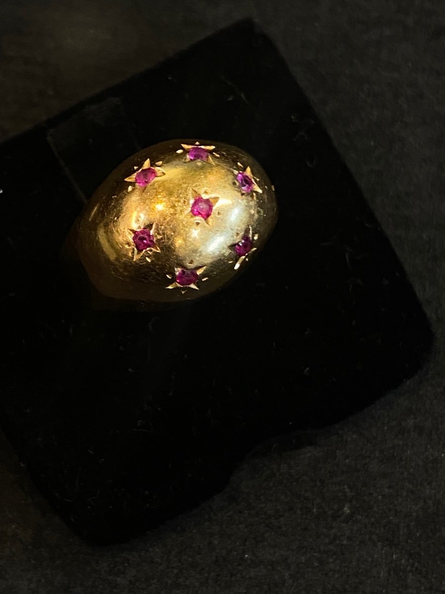 Bague Dôme Rubis -photo-4
