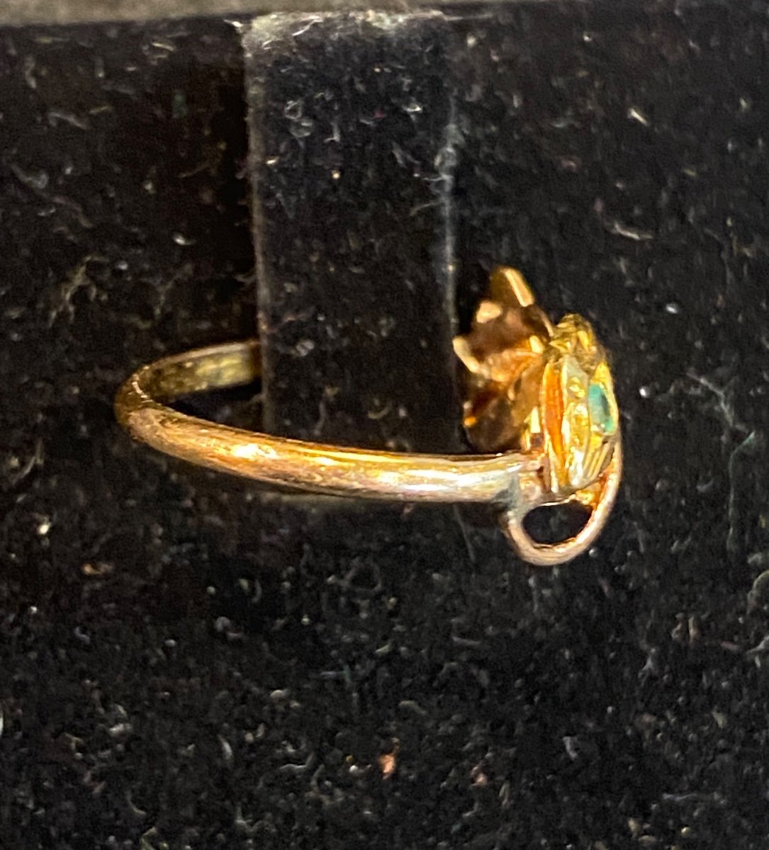 Bague Serpents émeraude Et tourmaline  -photo-1