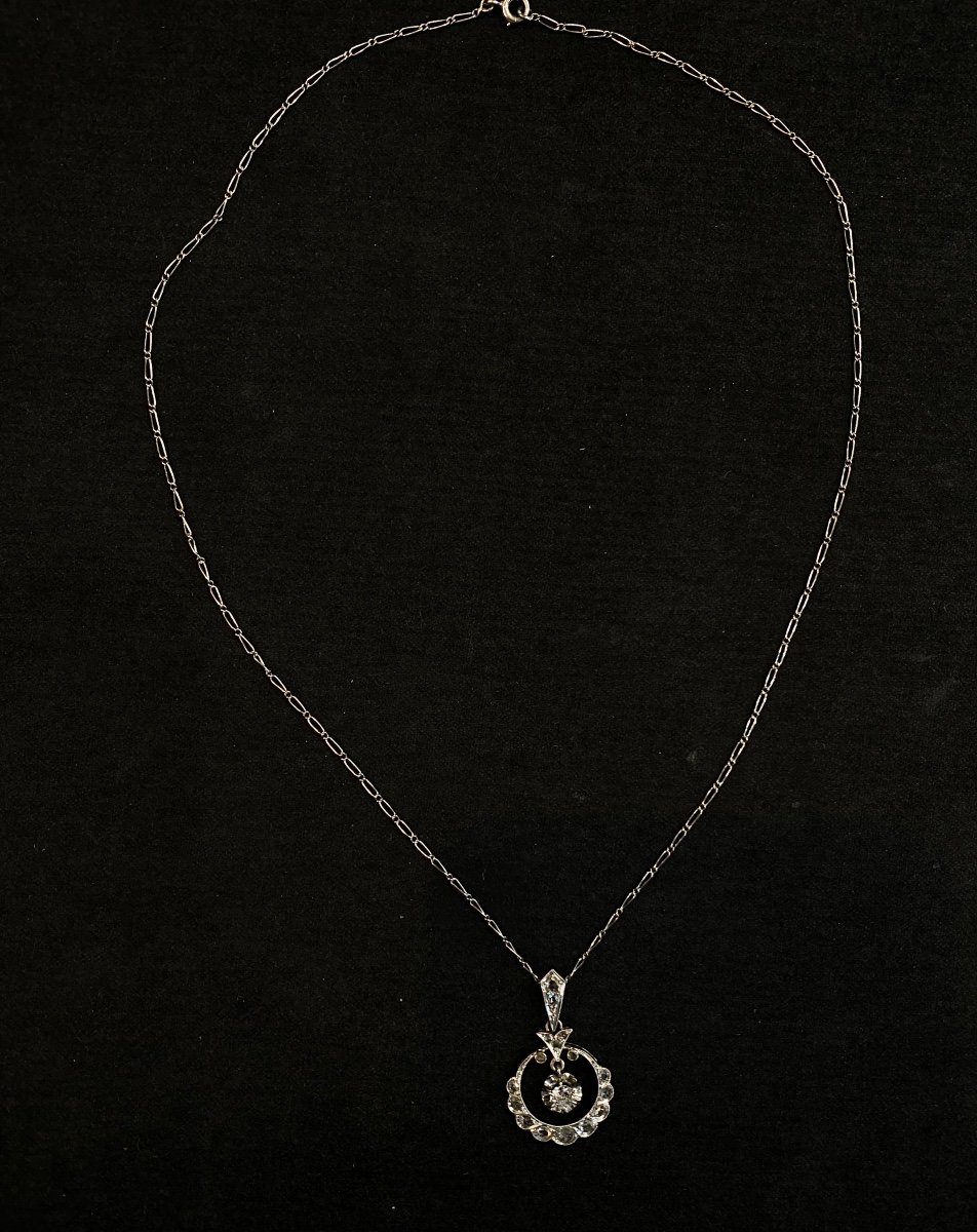 Collier Art Déco Diamants -photo-4